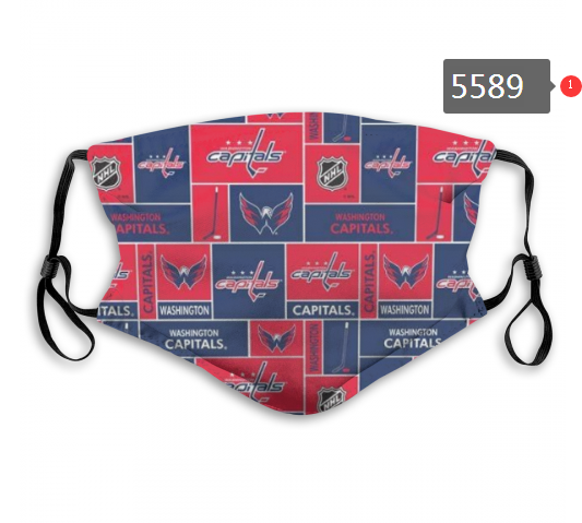 2020 NHL Washington Capitals #3 Dust mask with filter->->Sports Caps